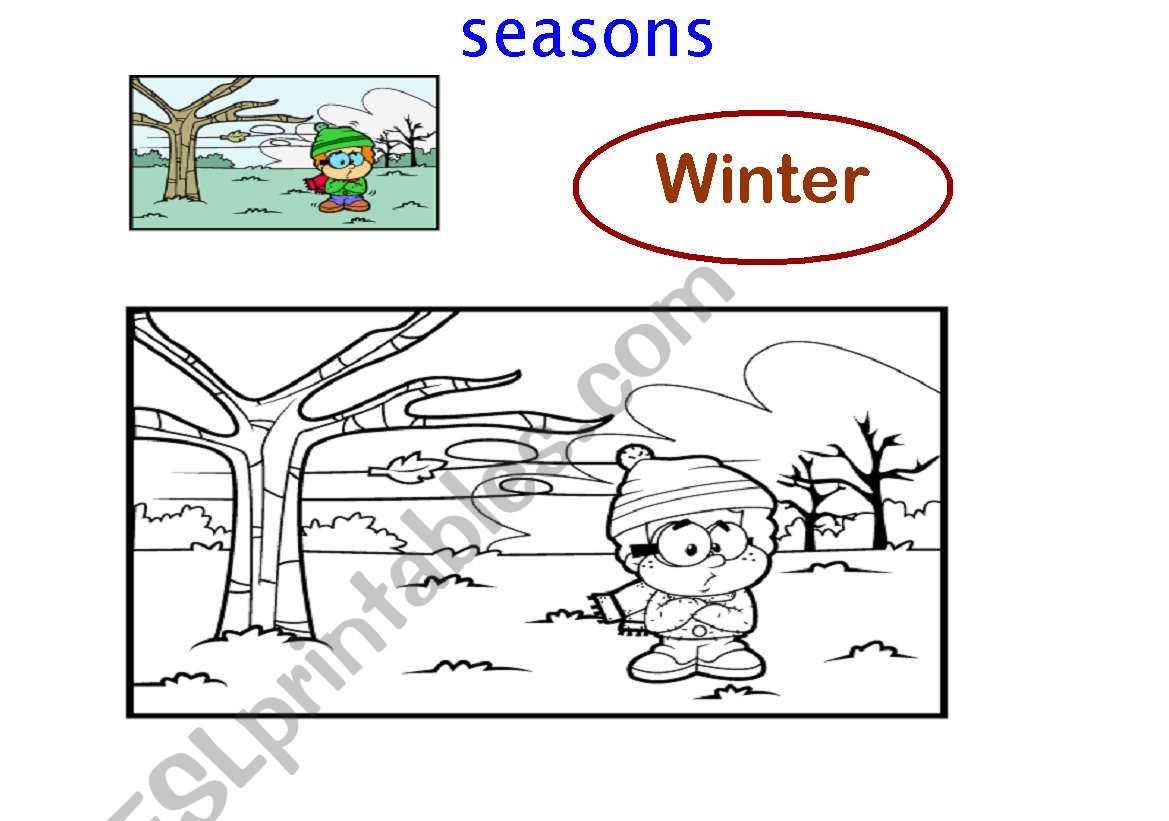 Seasons worksheet