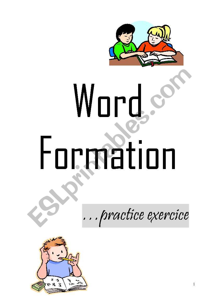 Word formation worksheet