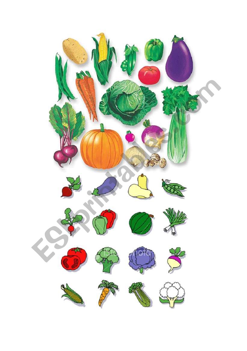 Fruit and vegetables worksheet