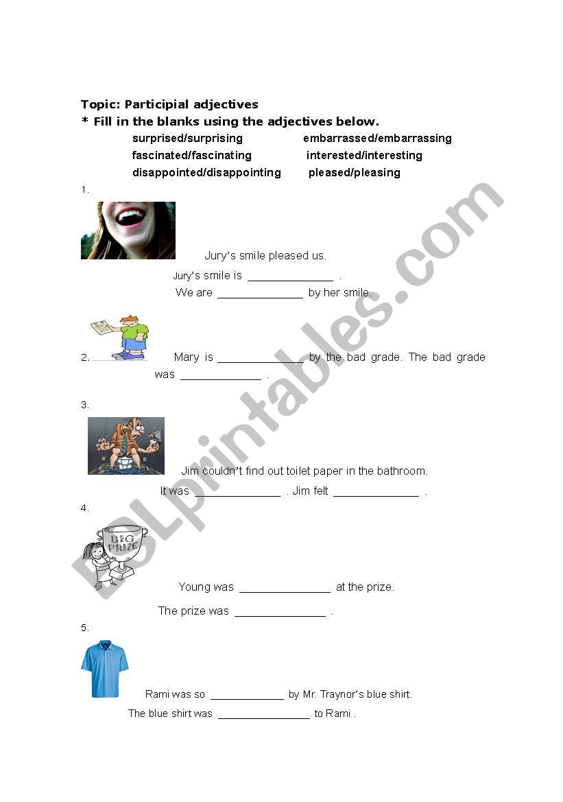 english-worksheets-participial-adjectives
