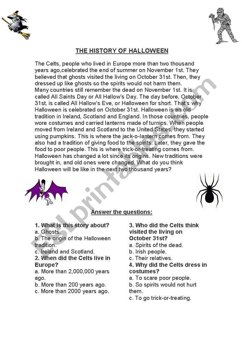 HALLOWEEN FUN worksheet