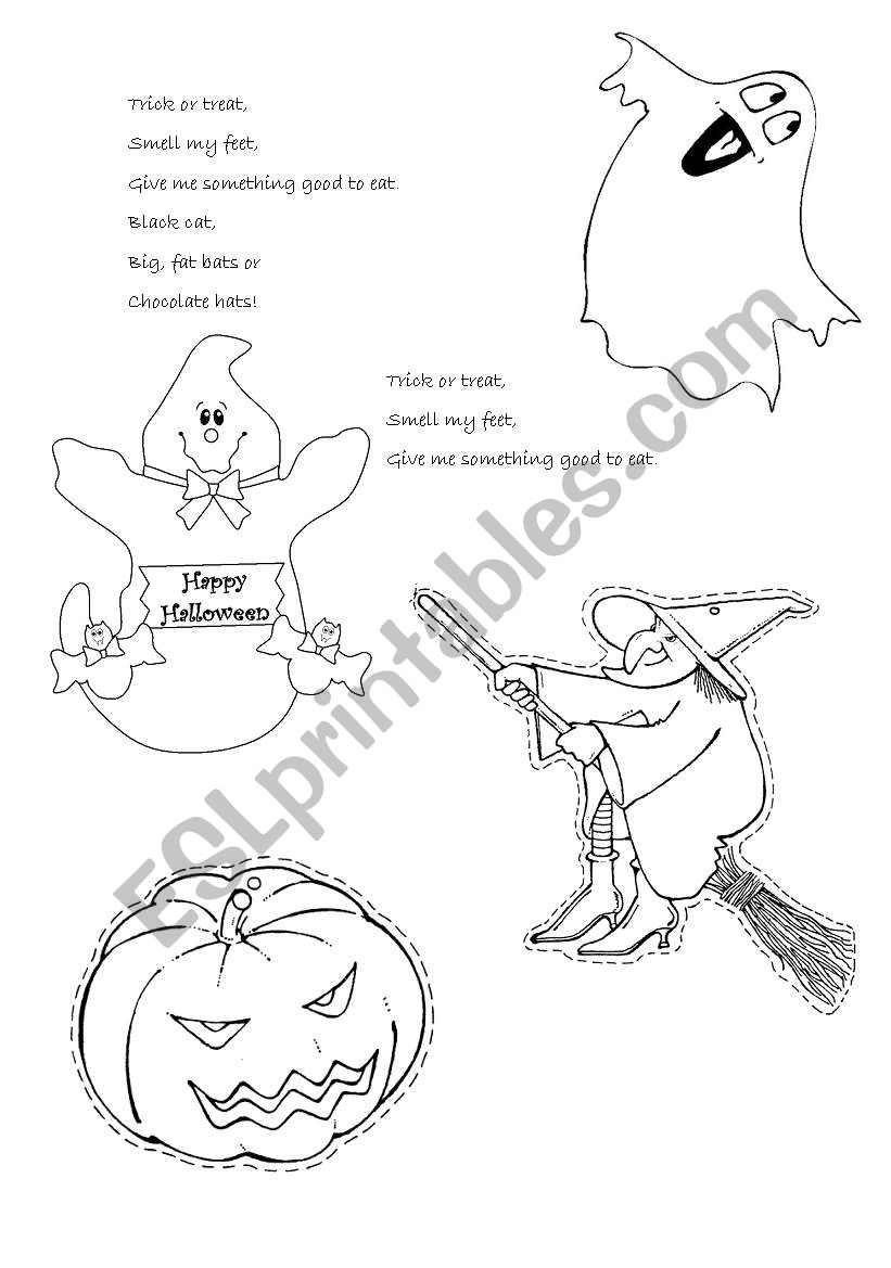 Halloween riddles worksheet