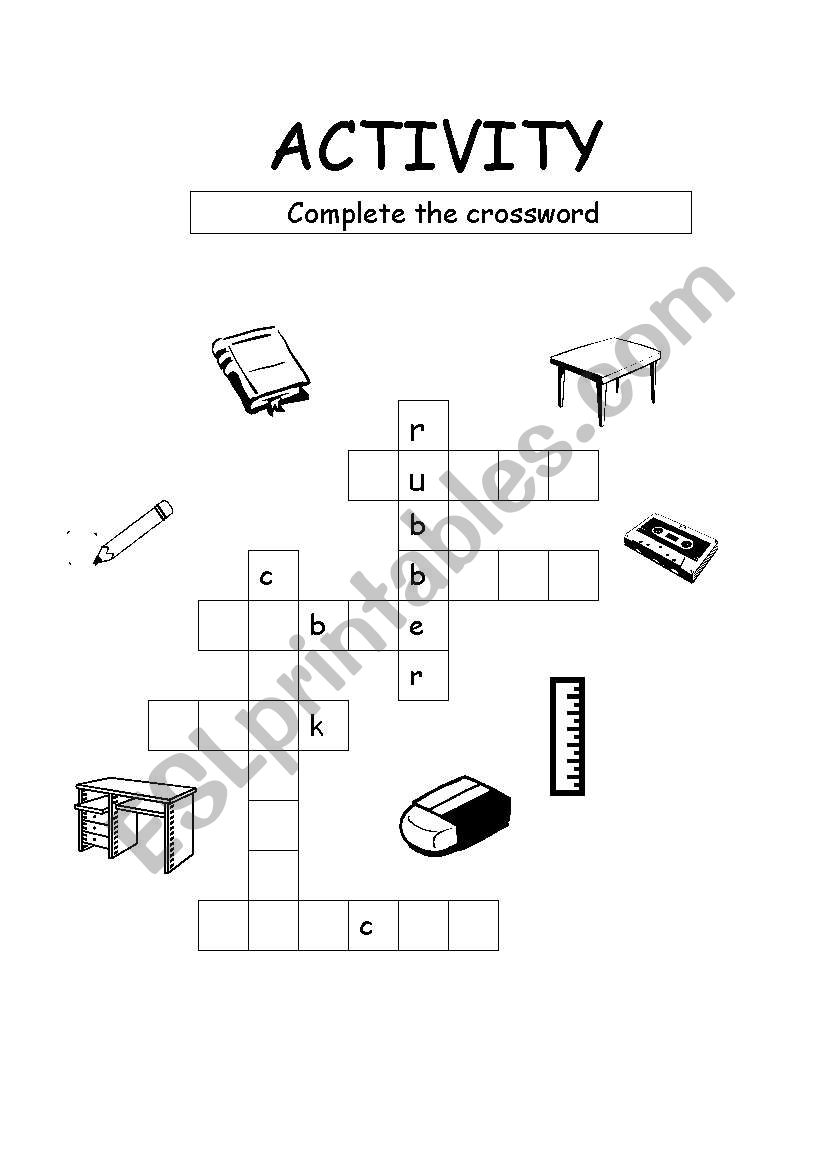 make a crosswords worksheet