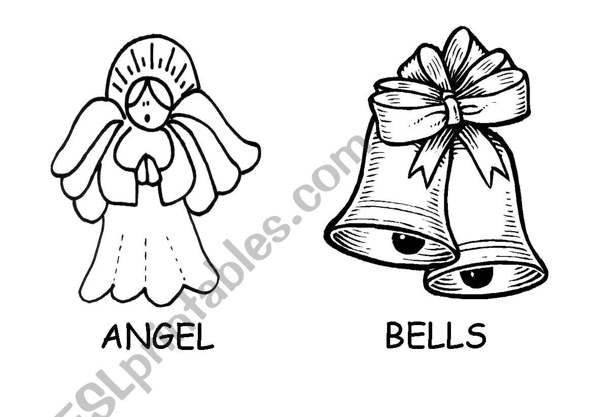 Christmas falsh cards part 2 worksheet