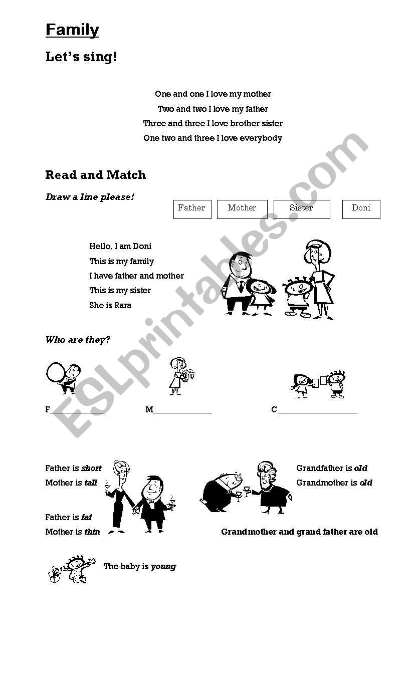 family worksheet worksheet