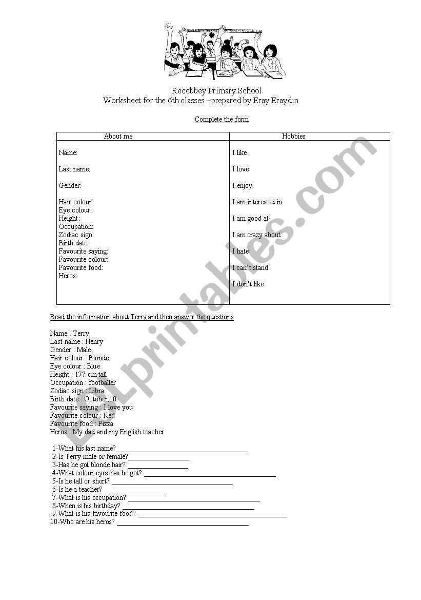 worksheet for some conversatonal expressions