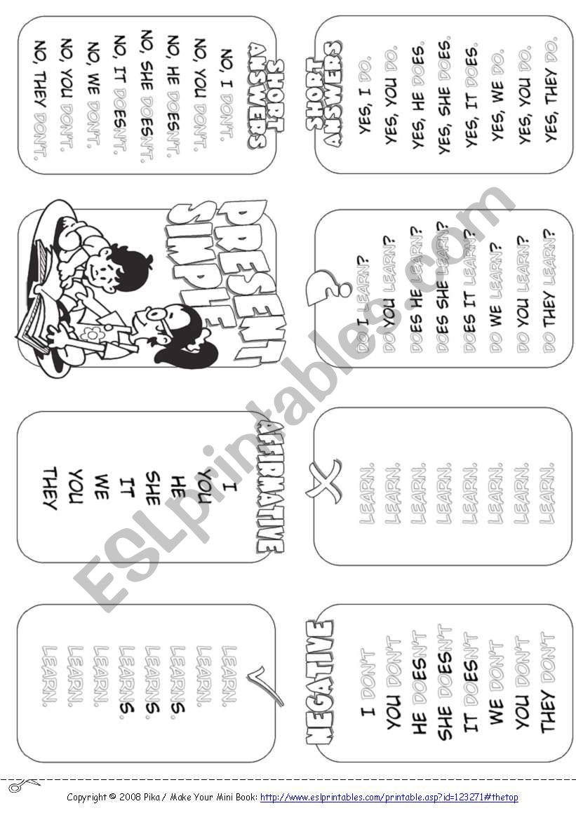 My Mini Grammar Book 2 worksheet