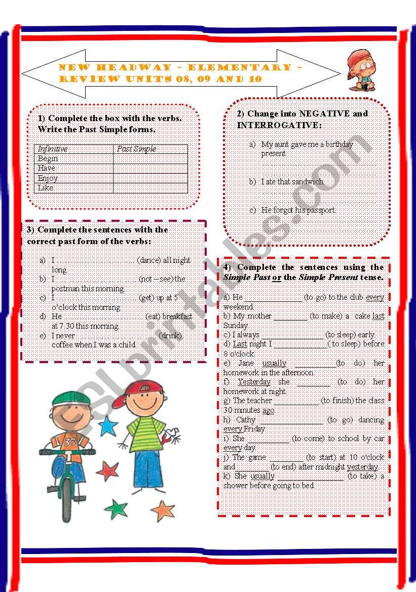 Headway Elementary - part 03 worksheet