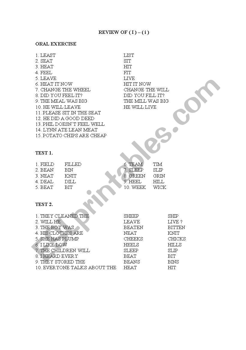 phonetics  worksheet