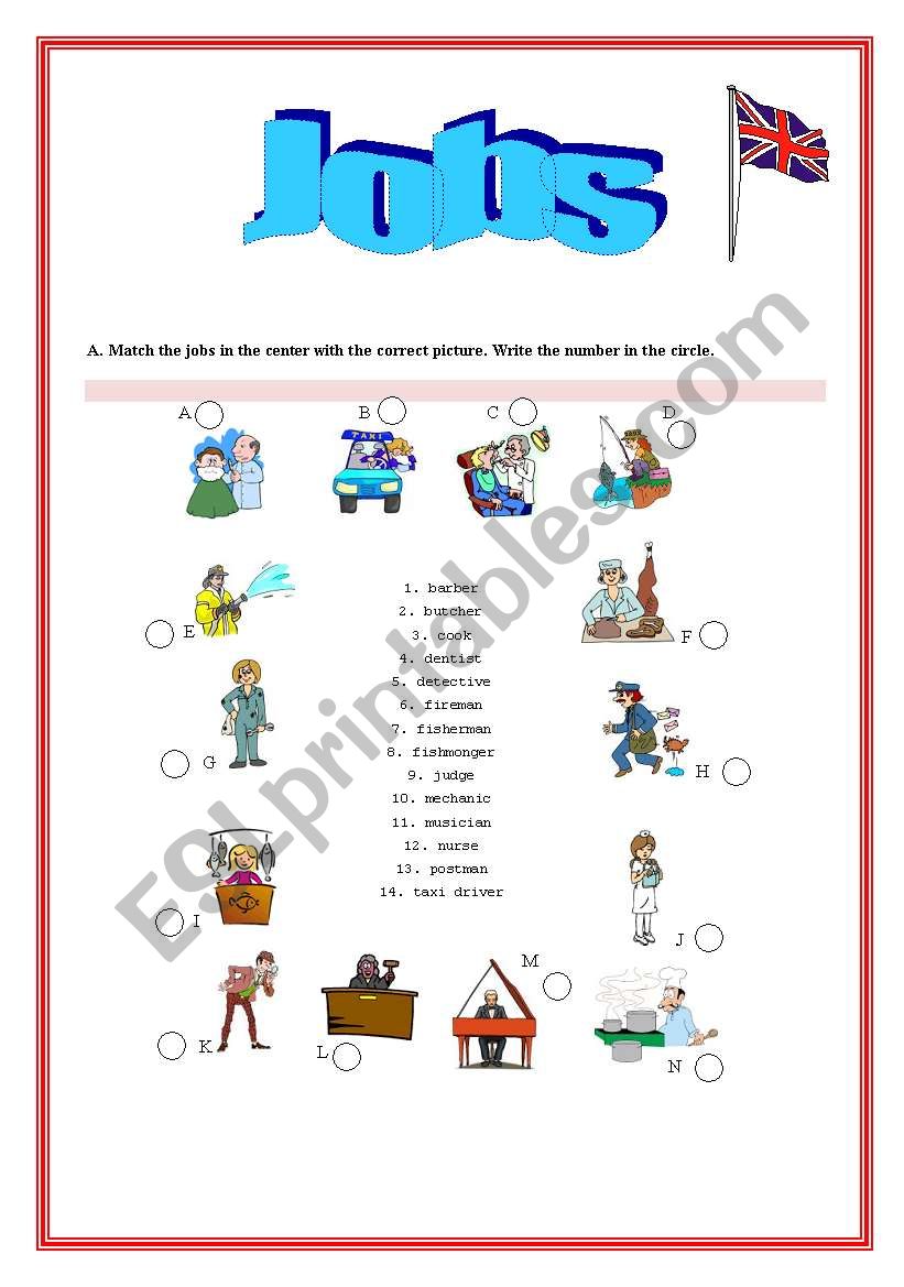 Jobs worksheet