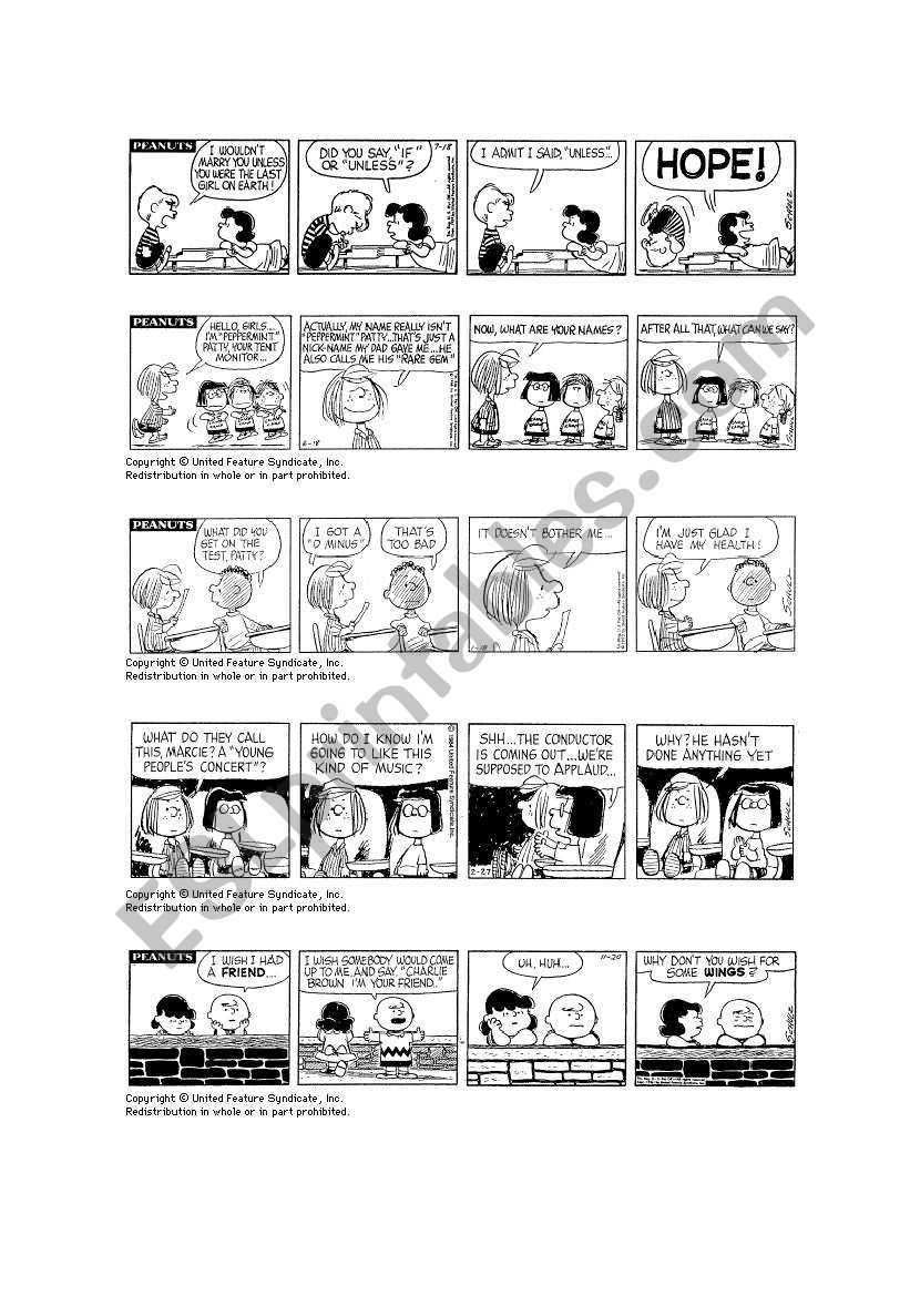 Snoopy Gang worksheet