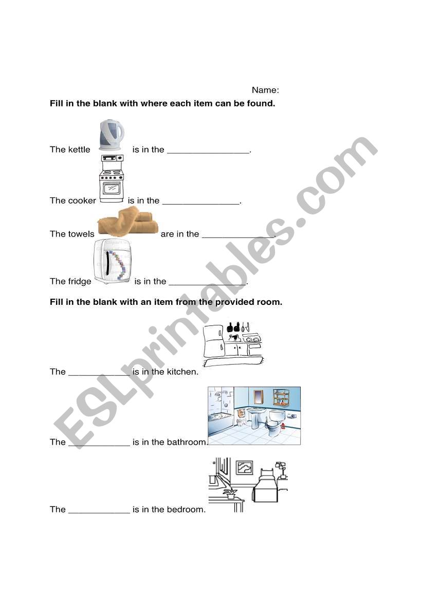 House worksheet-homework page 1/2