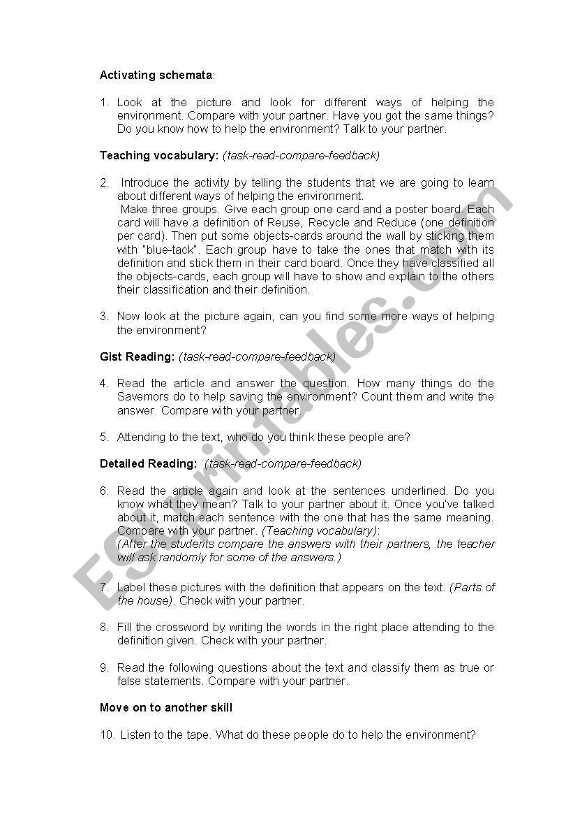 The Three R S Reduce Reuse And Recycle The Savemors Part1 Esl Worksheet By Kireya Wiktionary(0.00 / 0 votes)rate this definition reduce reuse and recycle