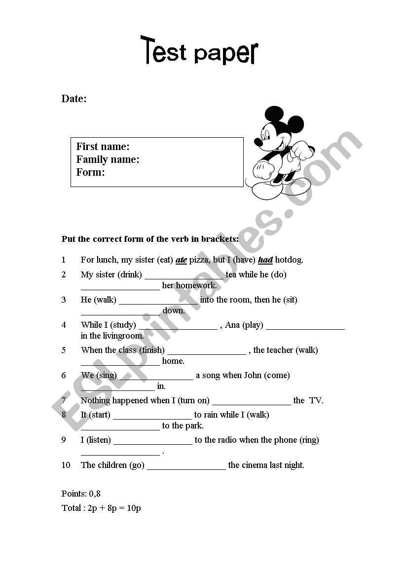 Genetive s worksheet