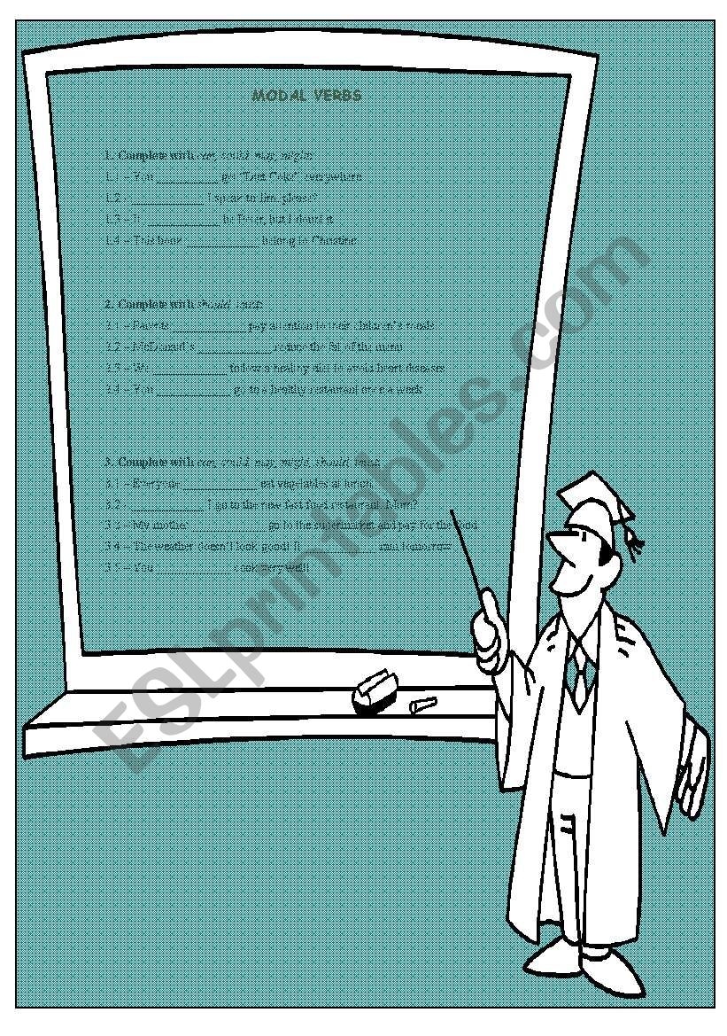 Modal verbs worksheet