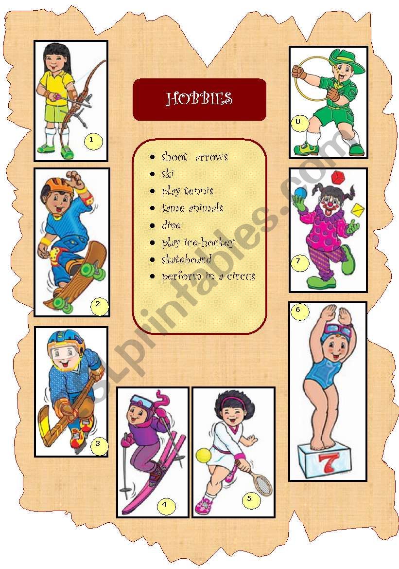 WHAT DO THEY LIKE - HOBBIES worksheet