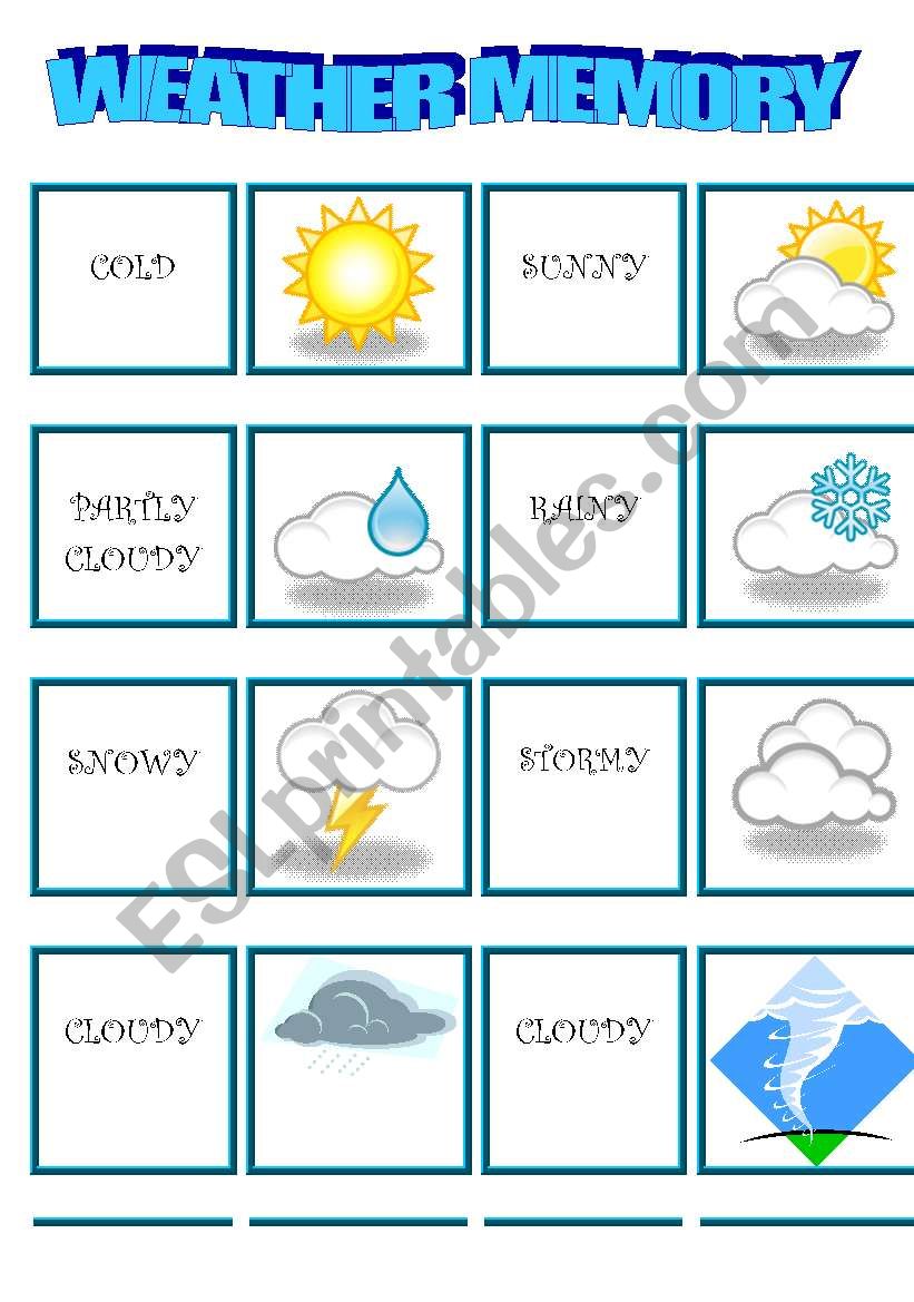 WEATHER MEMORY !!!!!!!!!!!!!!!!!!!!!!!!!!!!!!!!! 3 pages