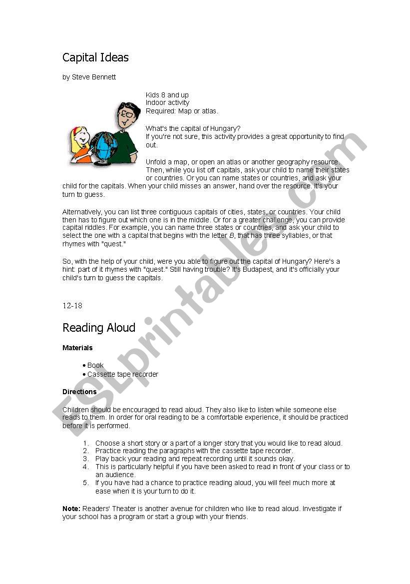 Brain Exercises worksheet