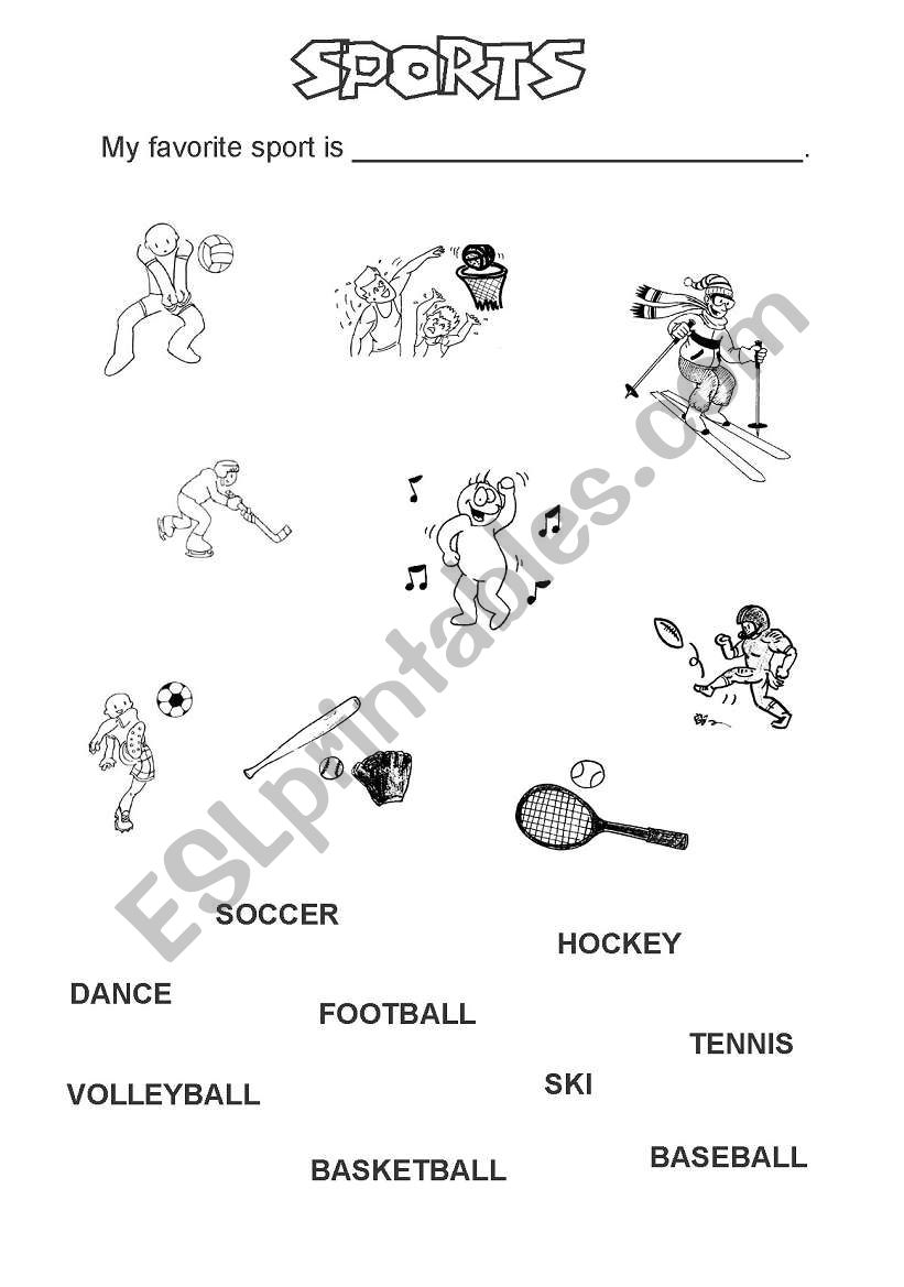 Sports worksheet