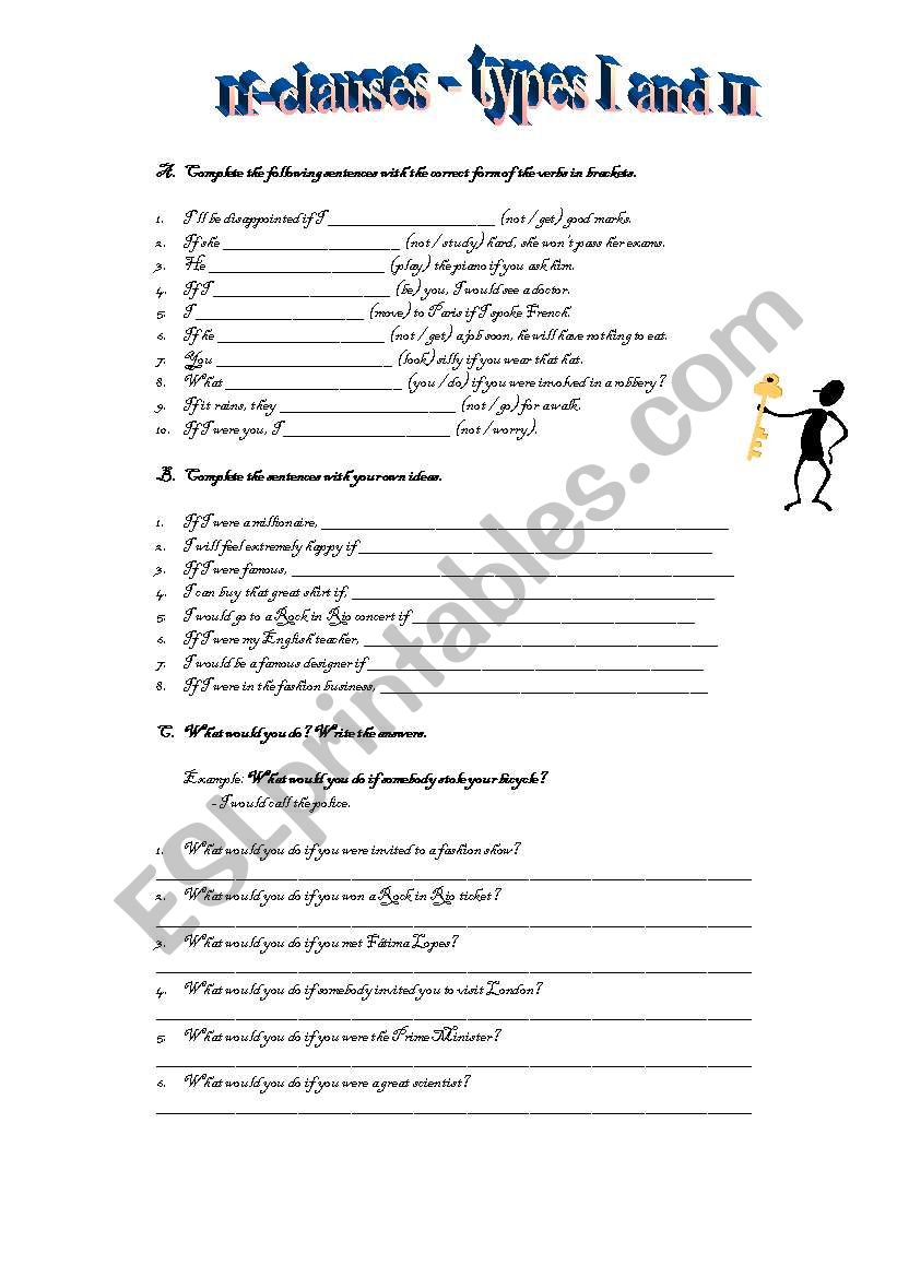 conditional sentences - types I and II