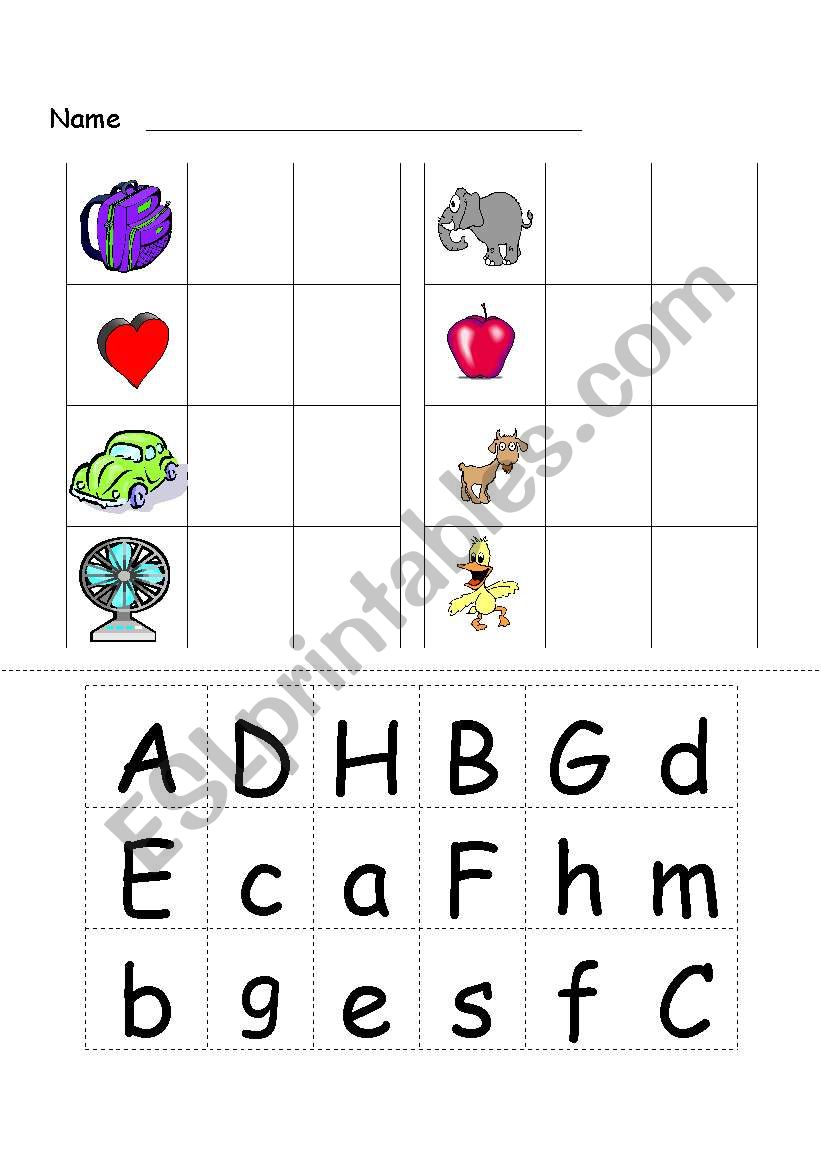 choose the right letter worksheet