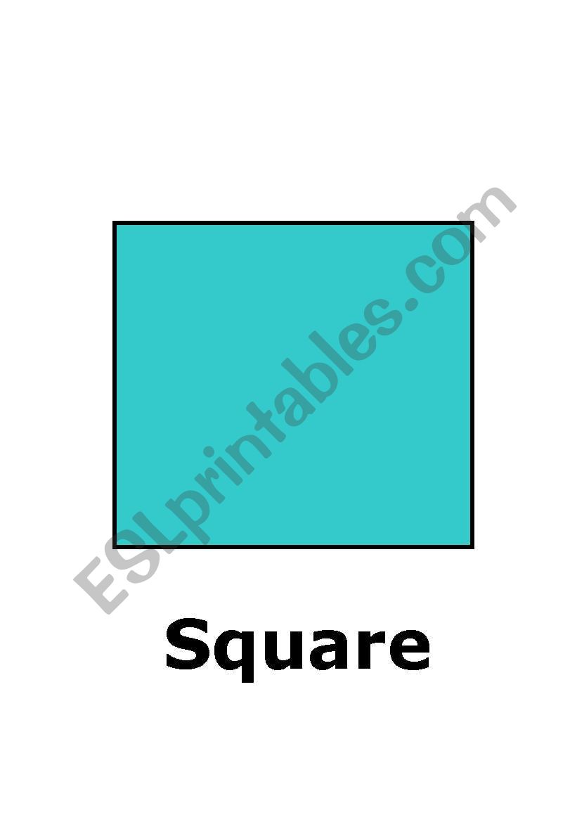 Shapes Flashcards worksheet