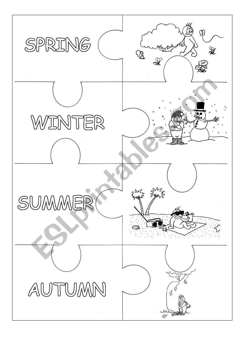 Seasons Puzzle worksheet