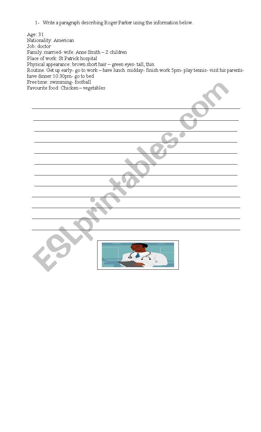 writing practice worksheet