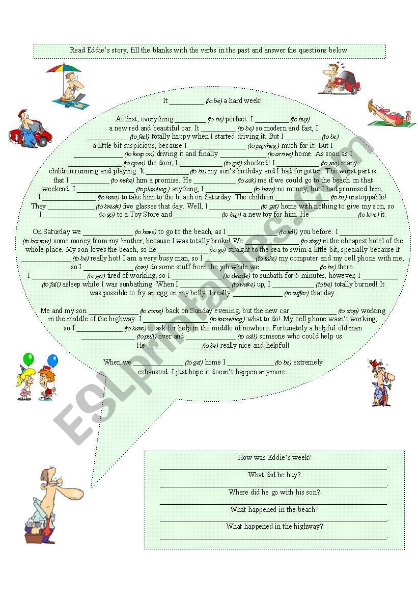 EddieÂ´s Last Week worksheet