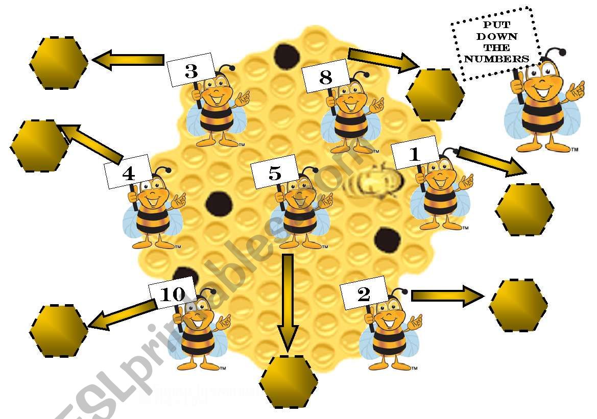 Pretty Bees worksheet