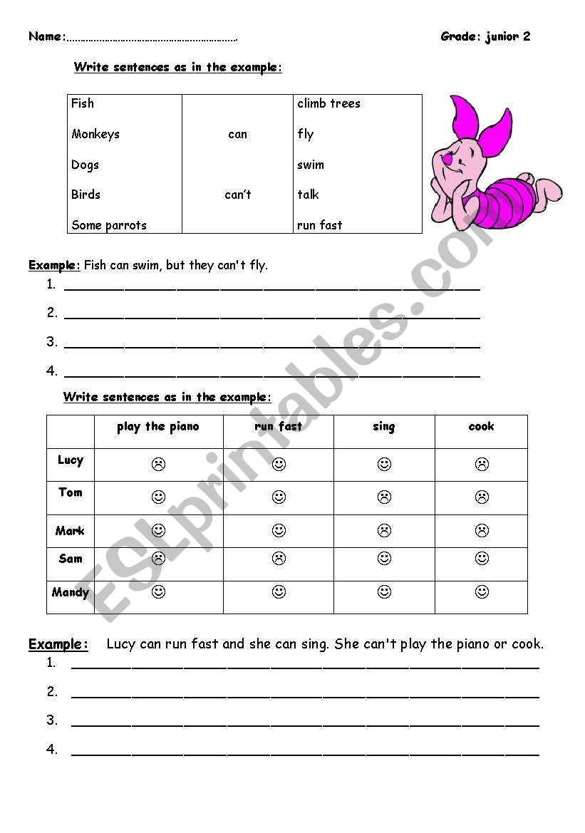 use of can-cant worksheet