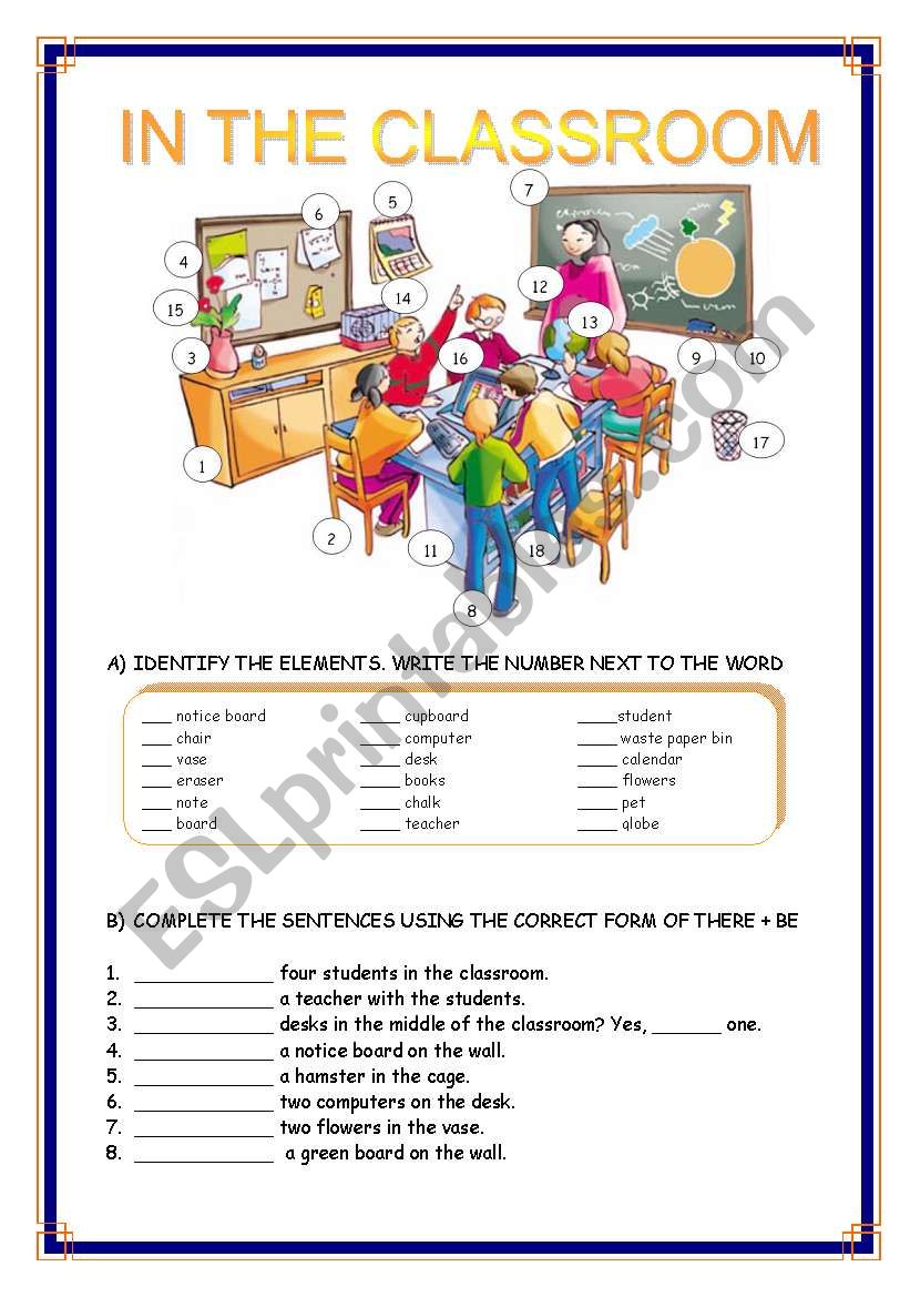 SCHOOL / THERE + BE/ PREPOSITIONS