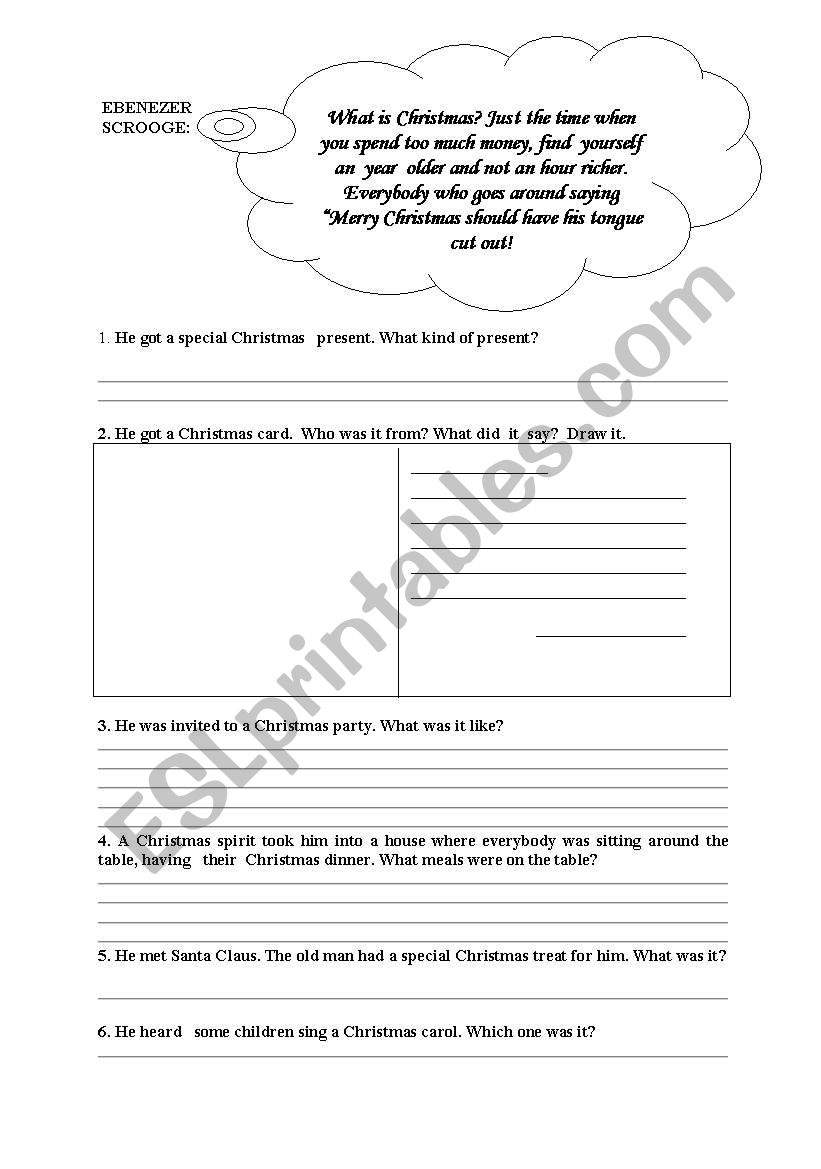 Christmas worksheet