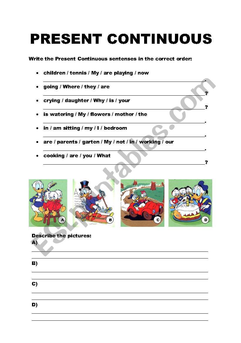 What are they doing? worksheet