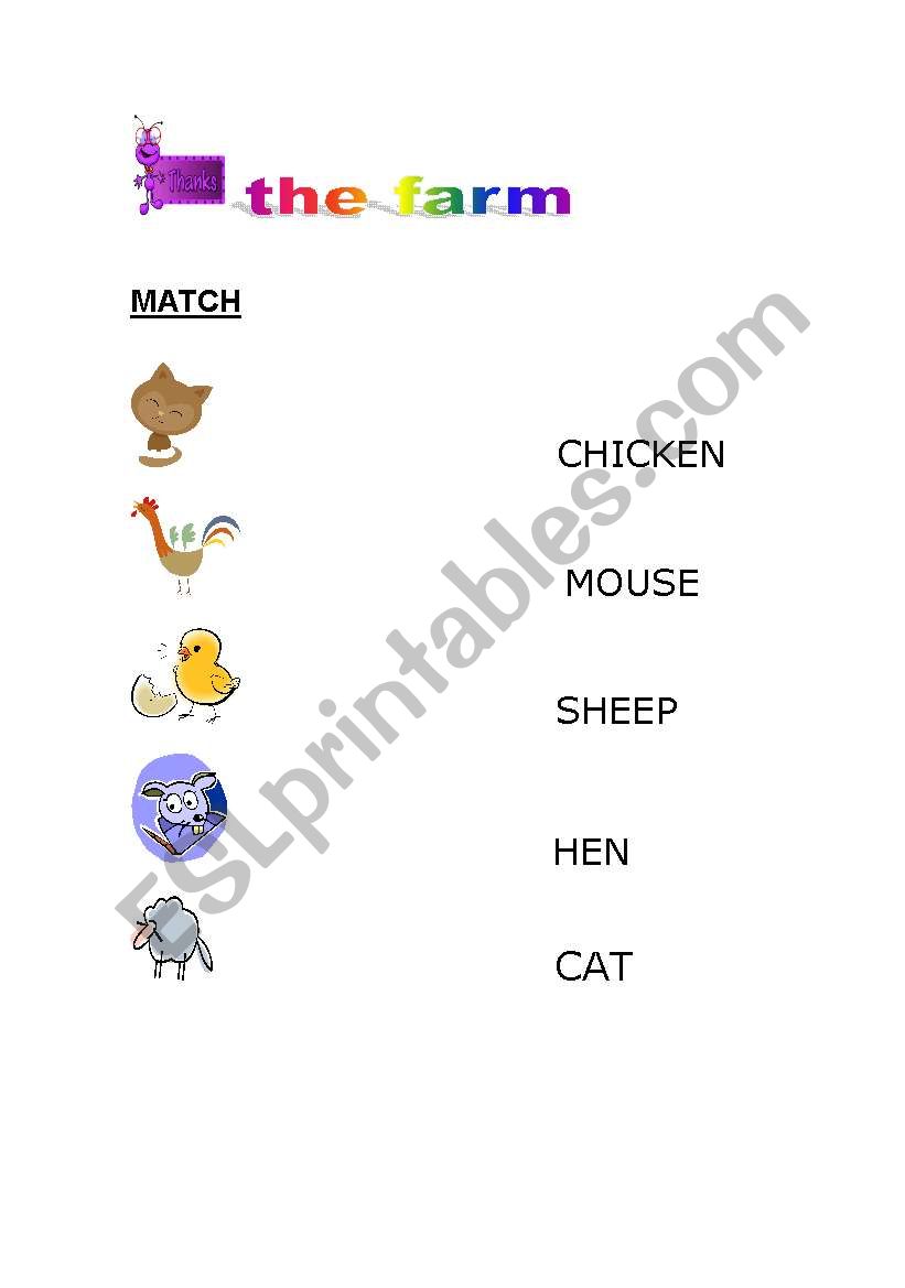 the farm 2  worksheet