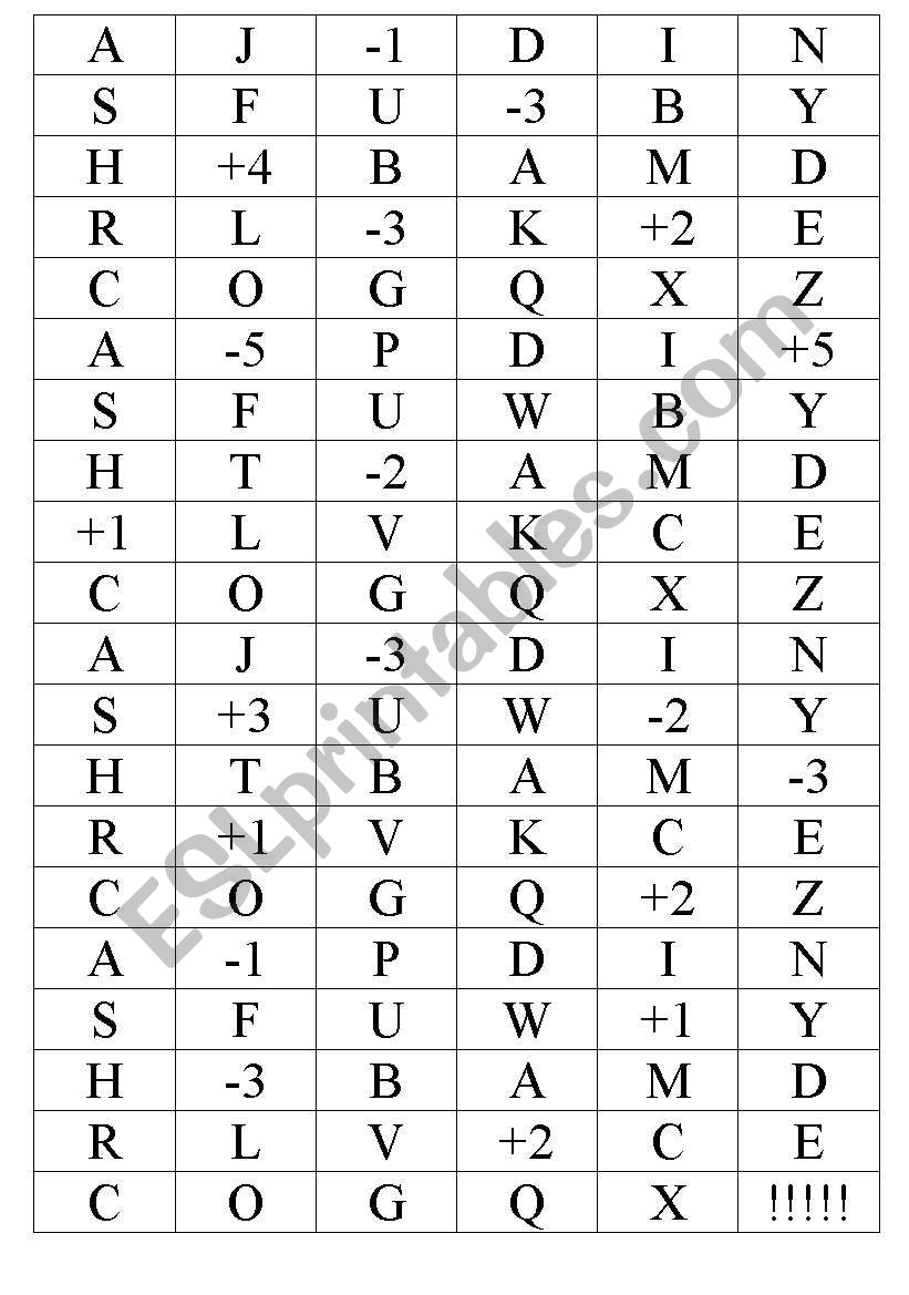 Alphabet worksheet