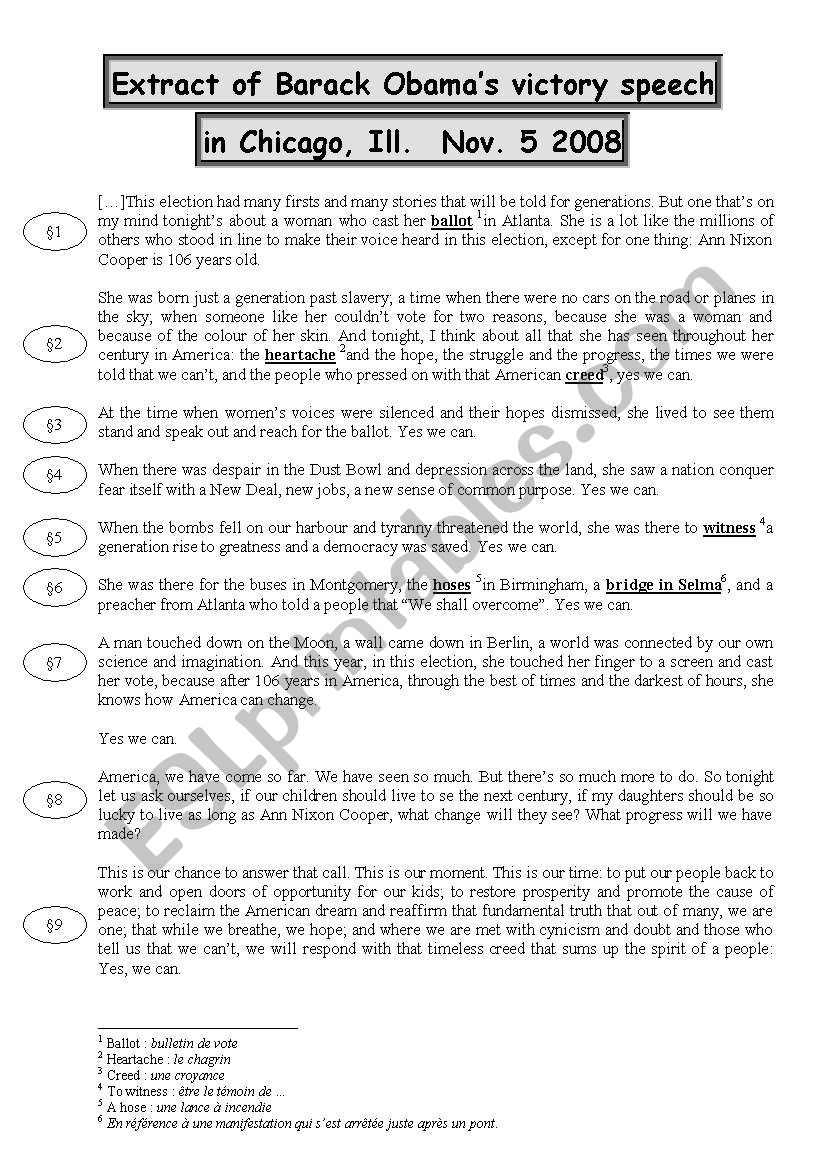 extract of obamaÂ´s victory speech