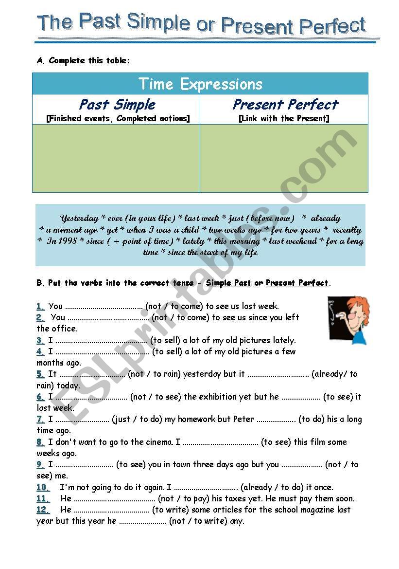 Past Simple and Present Perfect