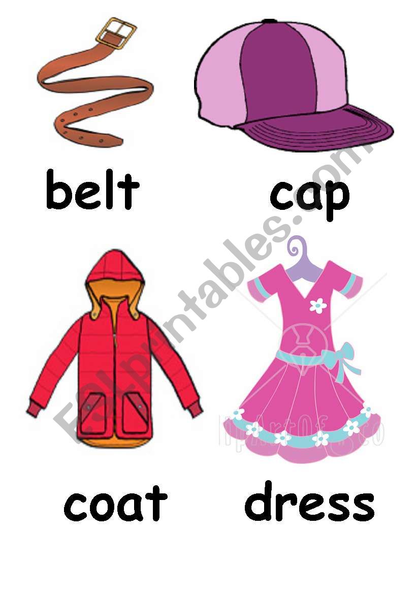 clothes worksheet