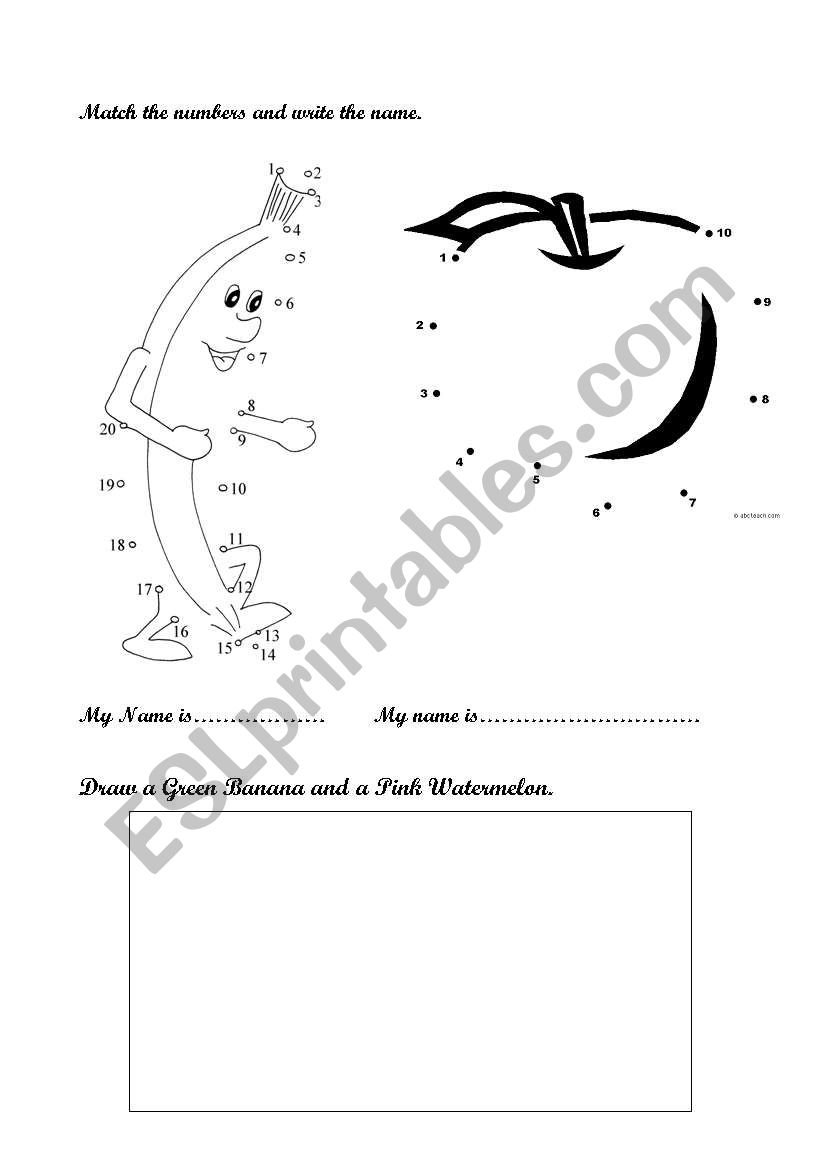 numbers worksheet