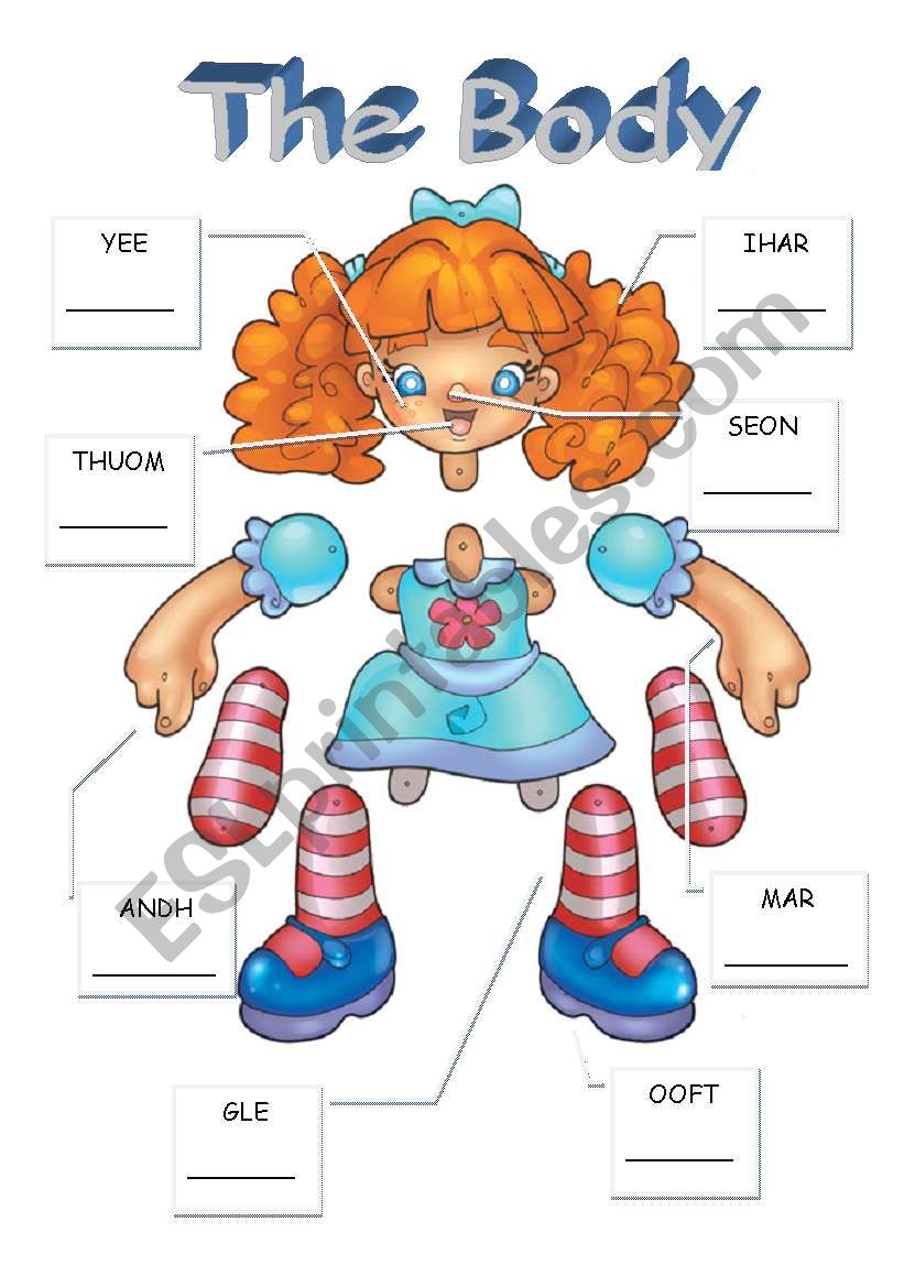 Label the doll and make a puppet