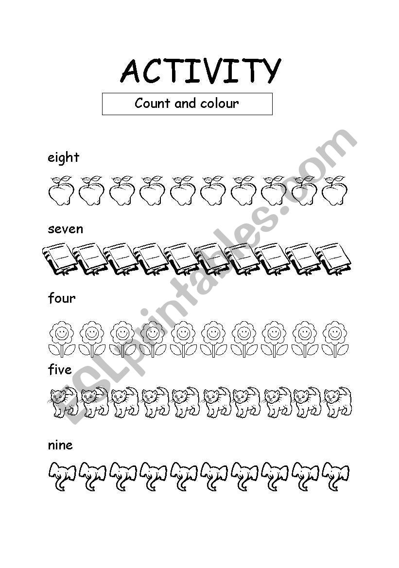count and colour worksheet