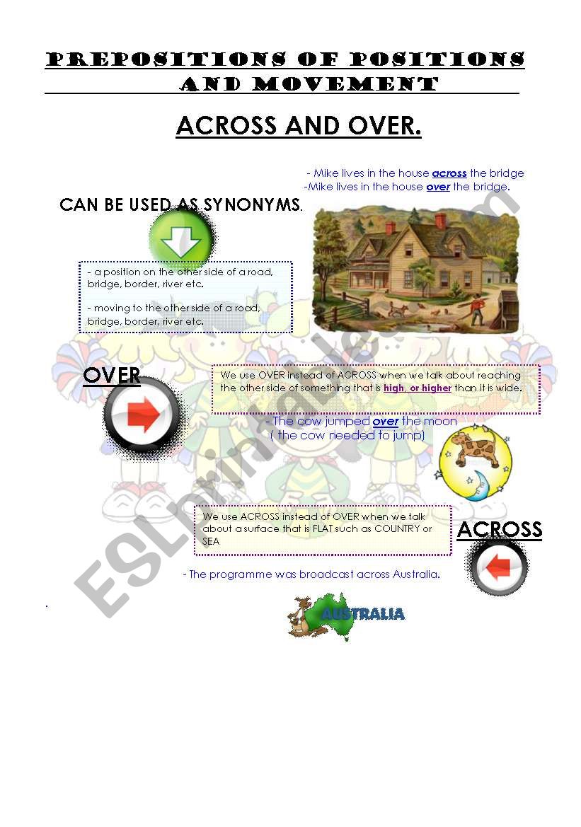 PREPOSITIONS OF POSITION AND MOVEMENT (5pages)