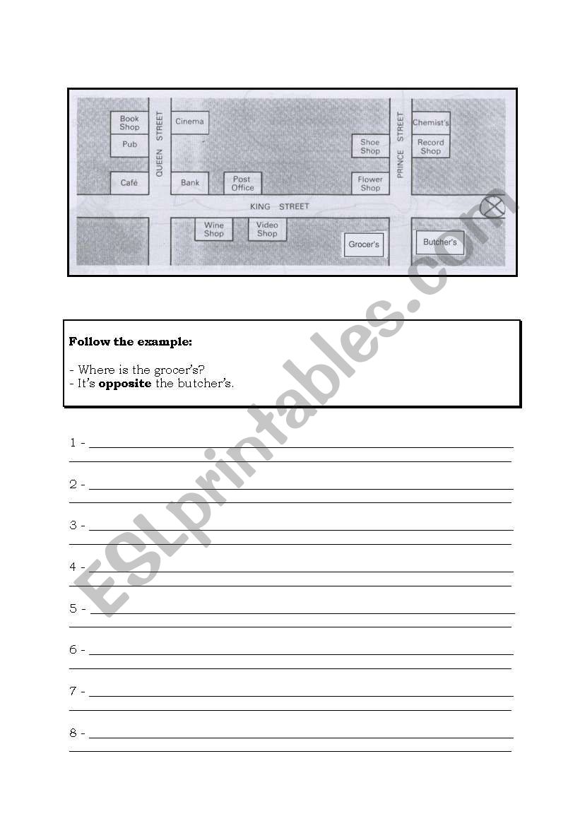 prepositions of place worksheet