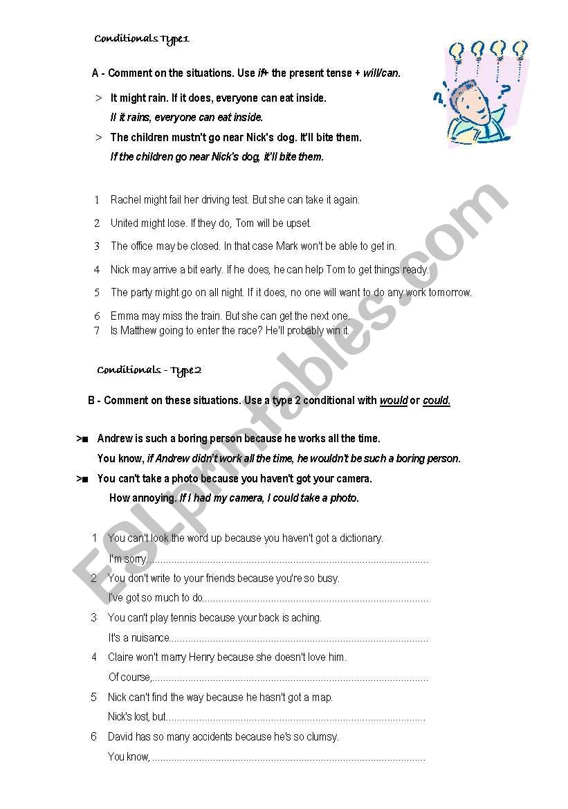 conditionals worksheet