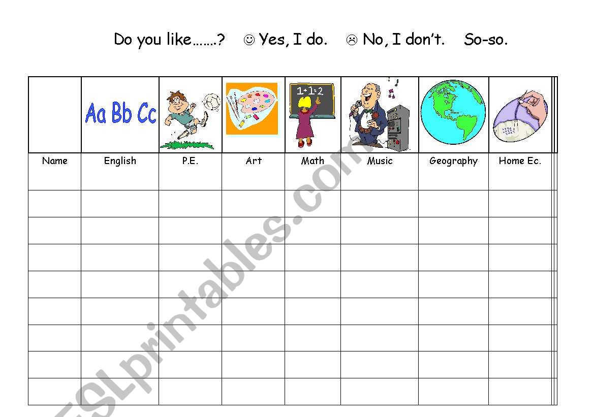 Do you like Math? worksheet