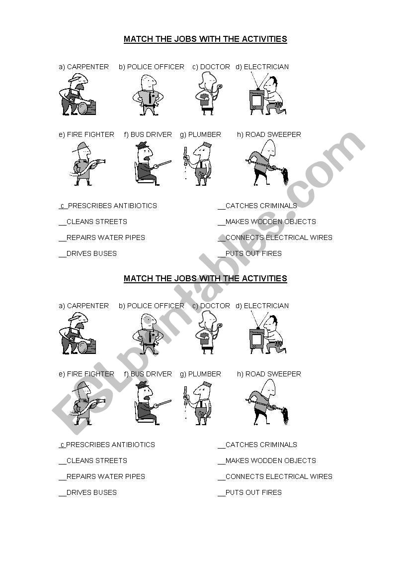 Jobs worksheet