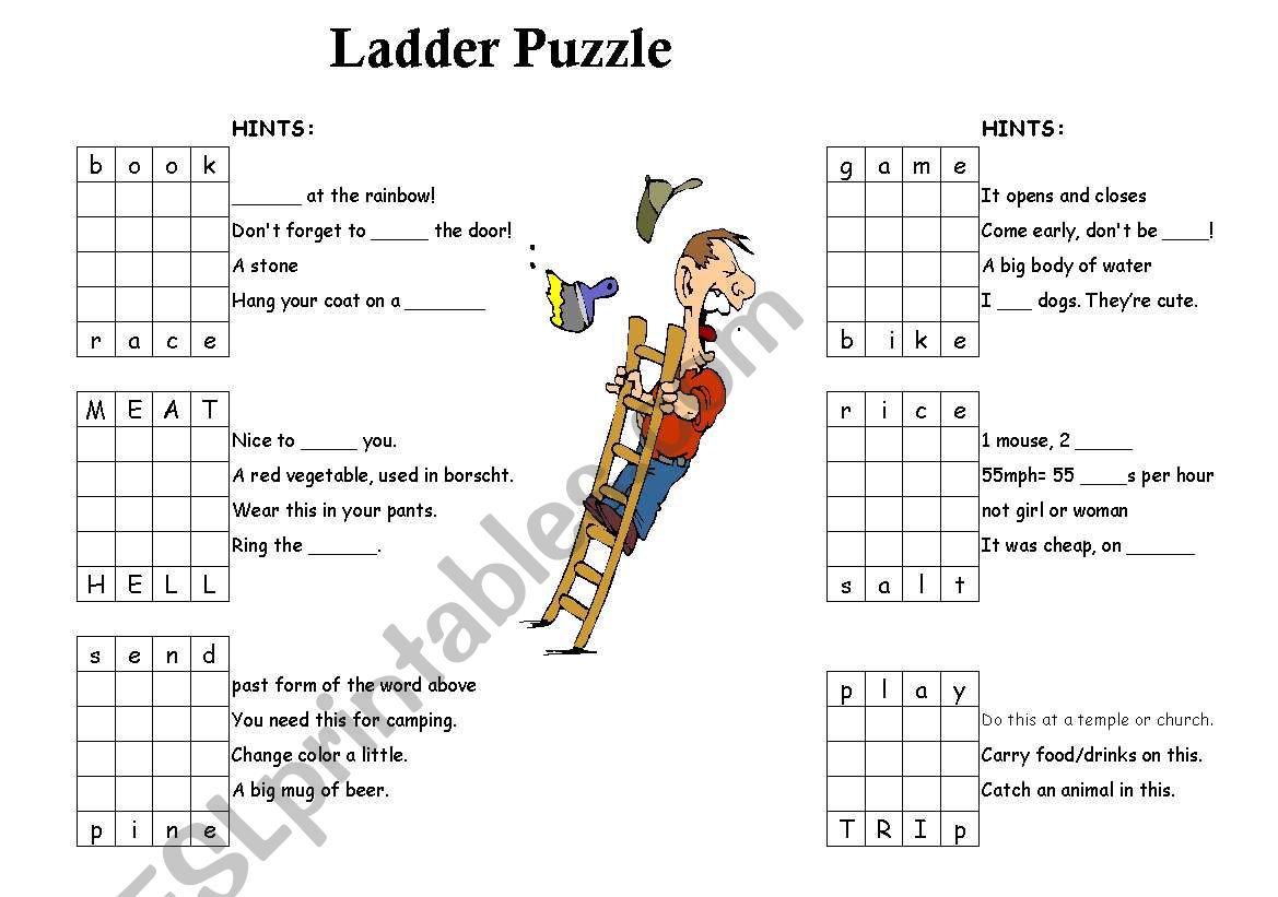 Ladder Puzzle worksheet