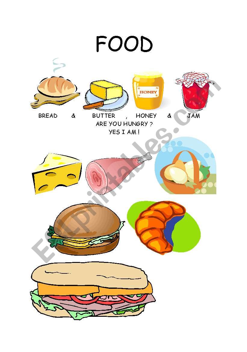 food worksheet