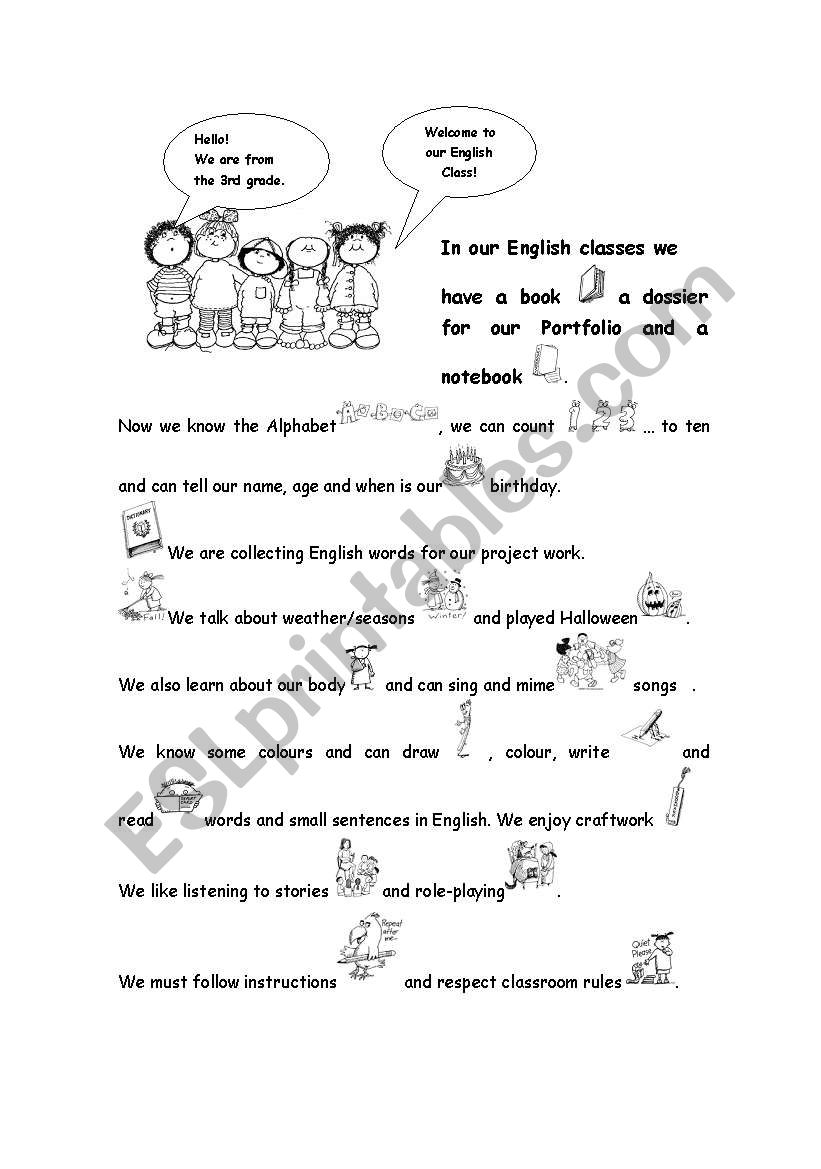 English journal worksheet
